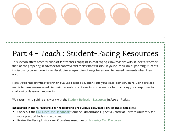 Part 4 - Teach: Student-Facing Resources